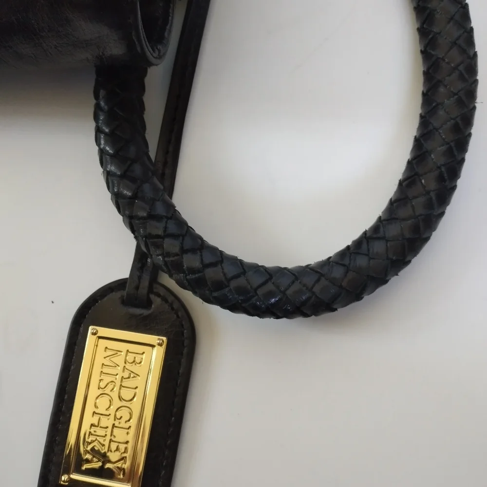 Badgley Mischka Tote black leather - Picture 6 of 7